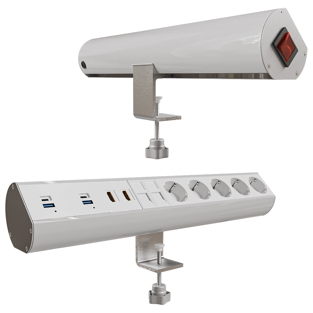 Donel  - Tabletop socket block Ovaledesign 18 mod. DDSB18O 3D Model