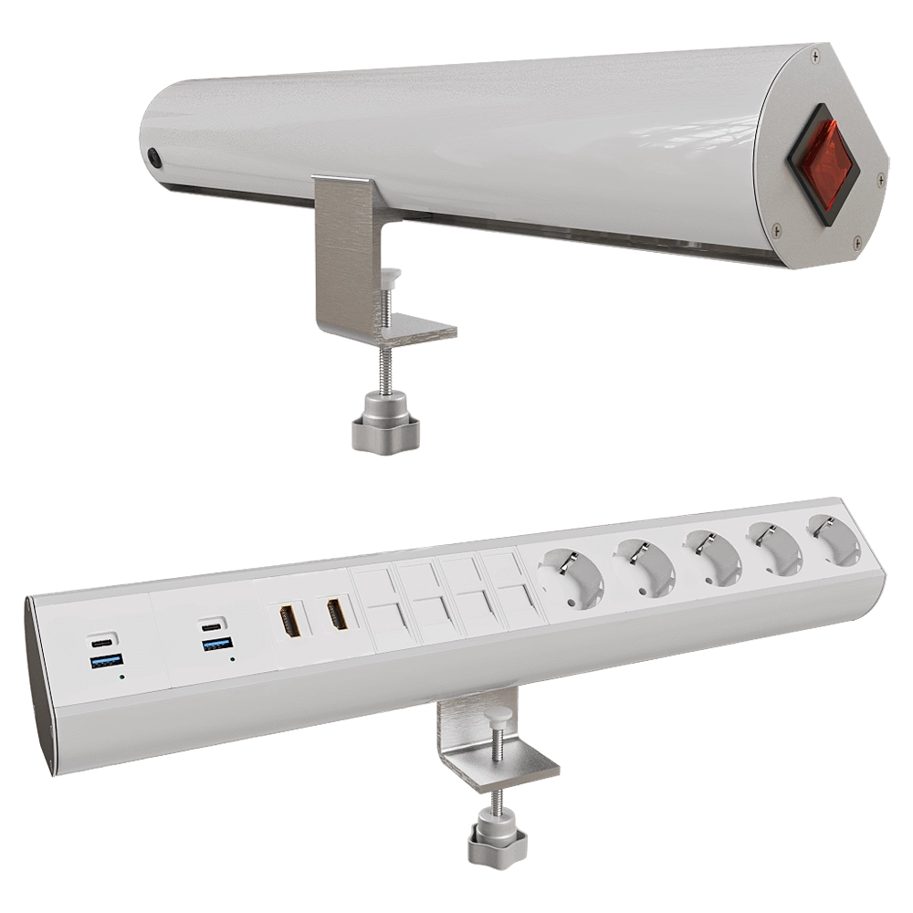 Donel  - Tabletop socket block Ovaledesign 20 mod DDSB20O 3D Model