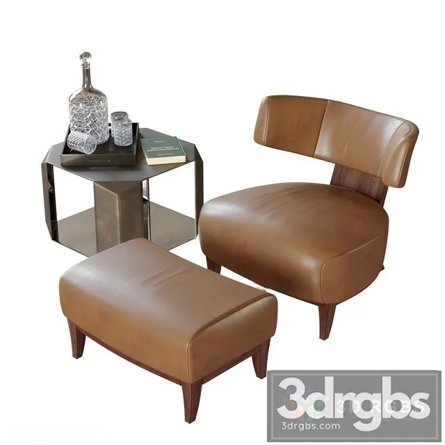 Donghia Egos Lounge Chair 3D Model Free