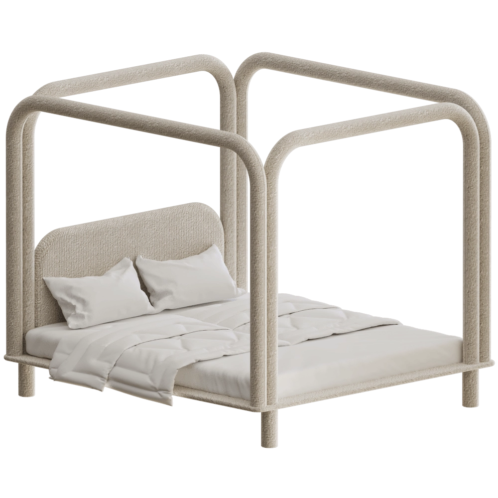 DONNA  - Bed ROUNDISH 3D Model