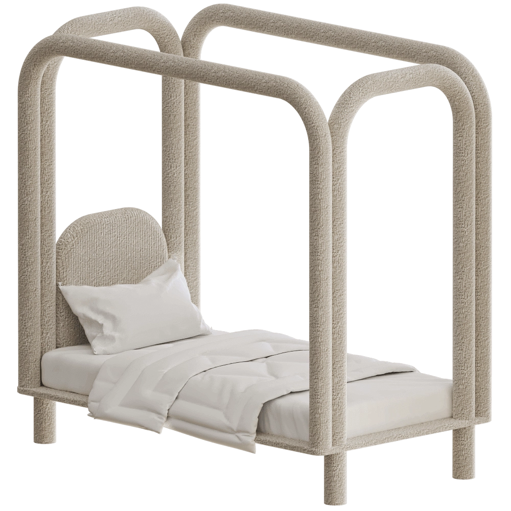 DONNA - Bed ROUNDISH Kids 3D Model