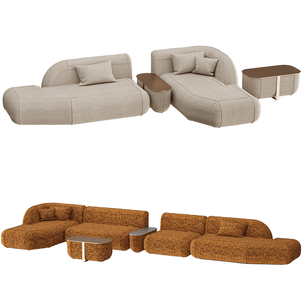 DONNA  - Sofa Raft 3D Model