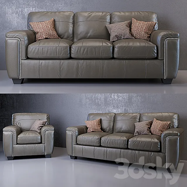 Donnell Sofa and Armchair 3D Model