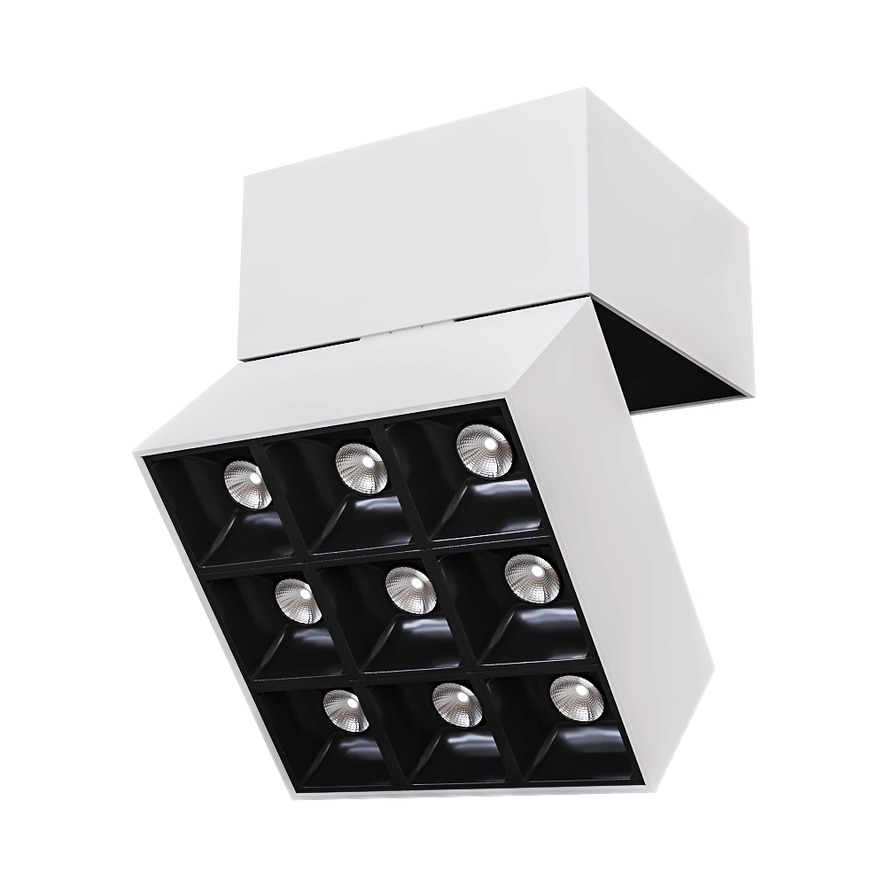 Donolux - Surface Mounted LED Downlight DL18153SQ9W1BB/W 3D Model