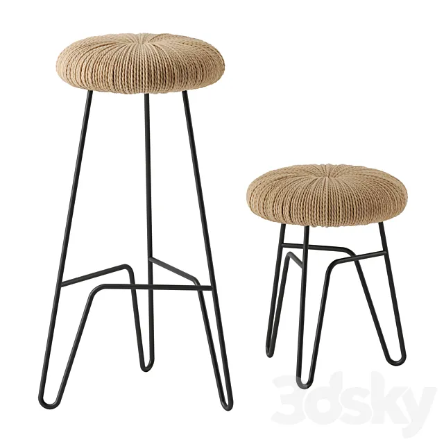 DONUT barstool by Mogg 3D Model