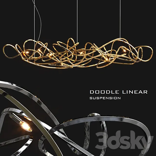 Doodle suspension by terzani 3D Model