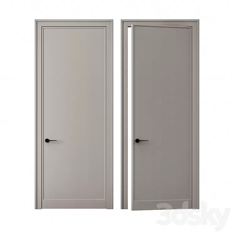 door art line 4 3D Model Free