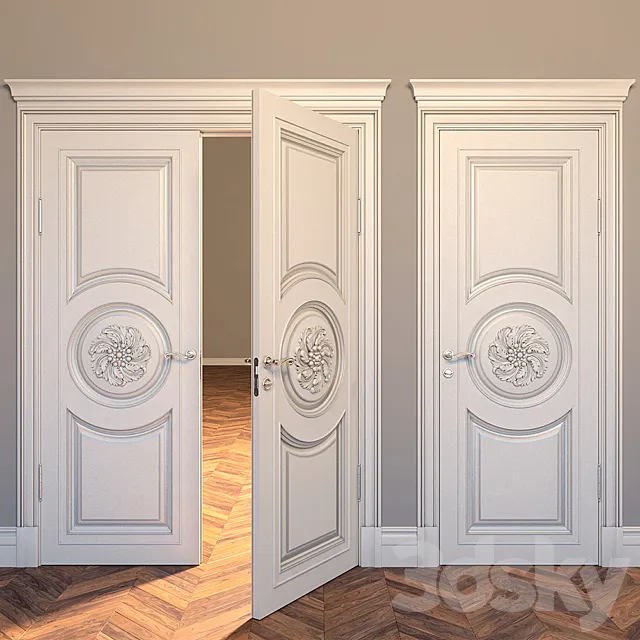 Door classical ?1 3DModel