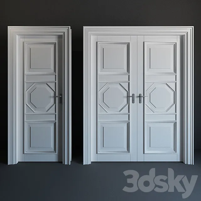 Door classical \ classical door 3D Model