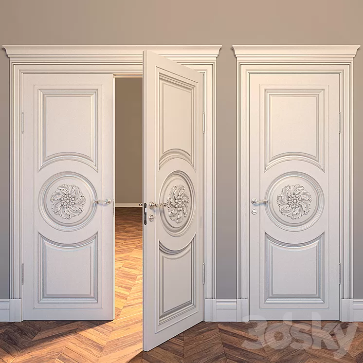 Door classical №1 3D Model