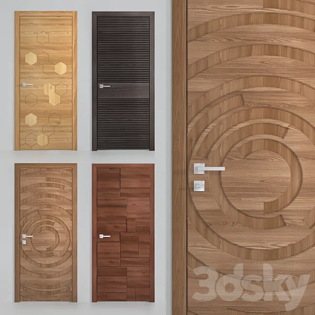 Door collection DORIAN (EXA COSTA TWIST STRADIVARI) 3D Model