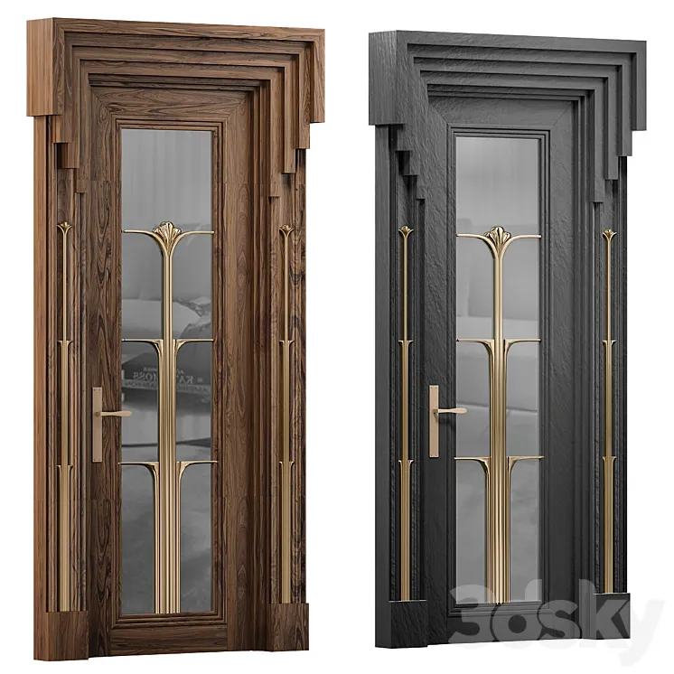 Door for interior №3 3D Model Free