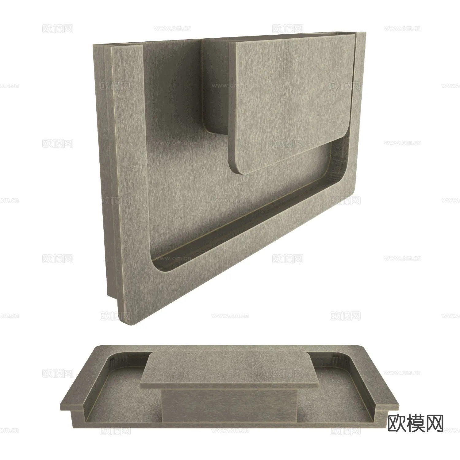 DOOR HANDLE - 3D Model For Interior Design - 11300