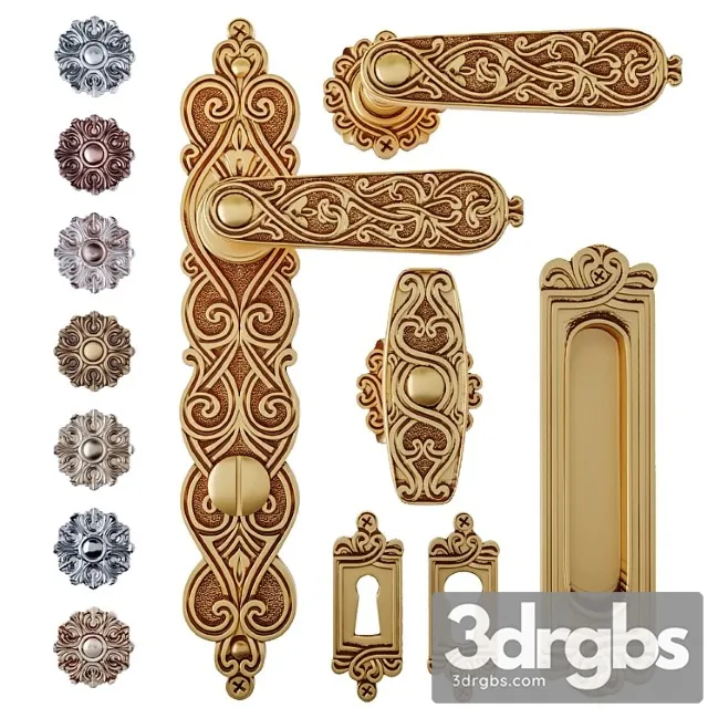 Door handle salice paolo il cairo 3D Model Free