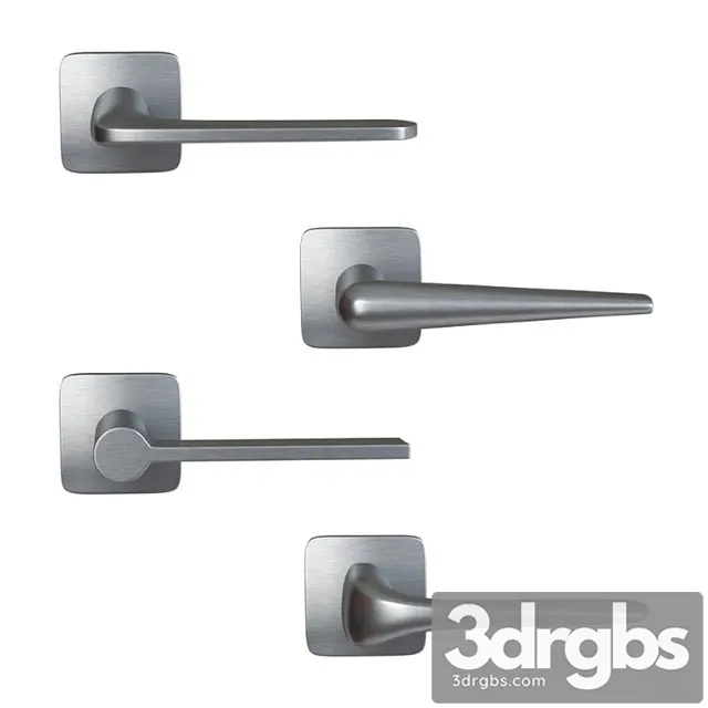 Door Handles Colombo 5 3D Model Free