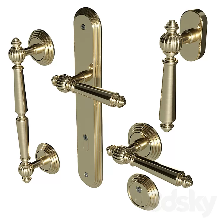 Door handles Fimet Michelle 106 3D Model