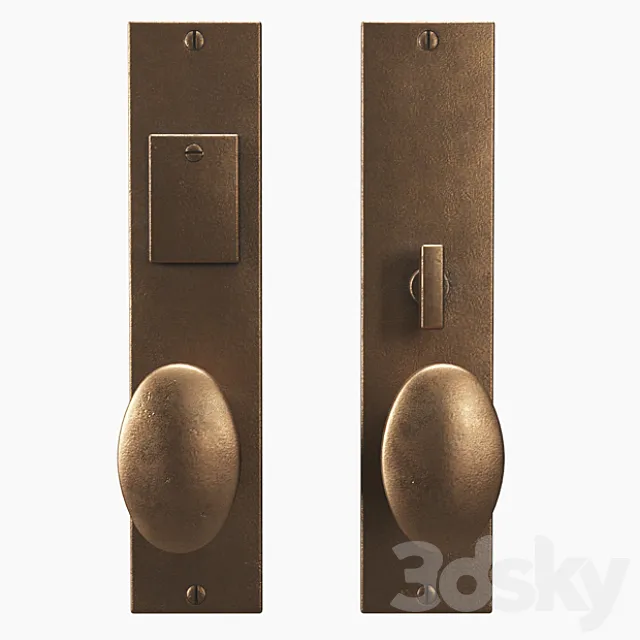 door handles-METRO ENTRY SET-by Rocky Mountain 3D Model