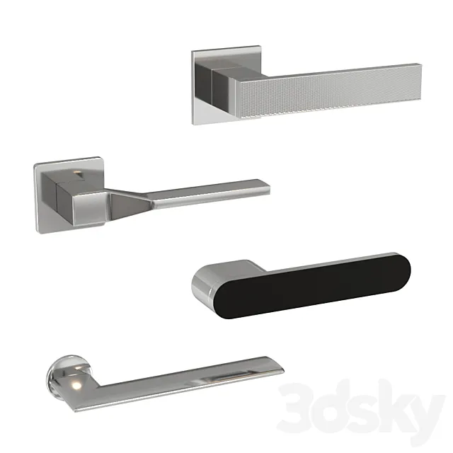 Door handles OLIVARI 3DModel