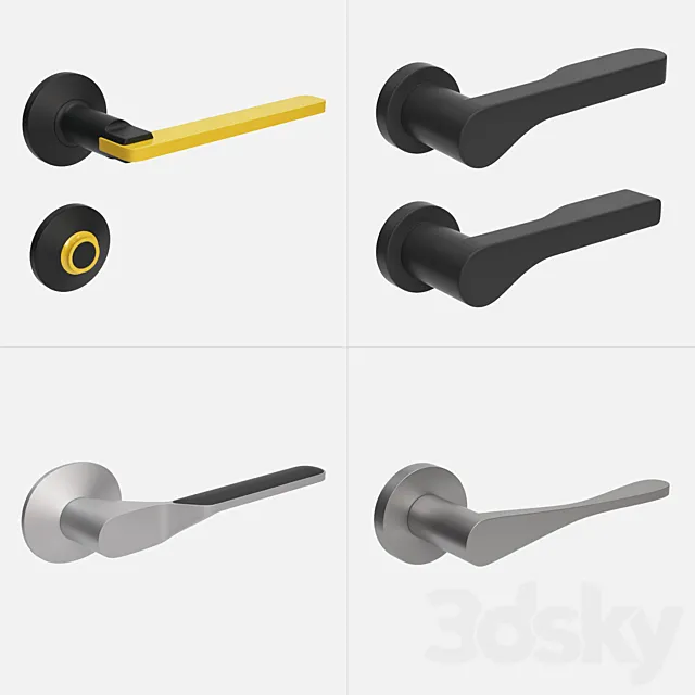 Door handles vol.2 3D Model