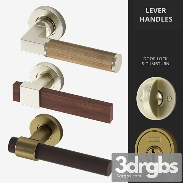 Door Lever Handles Nanz Ndeg 2036 2082 2206 3D Model Free