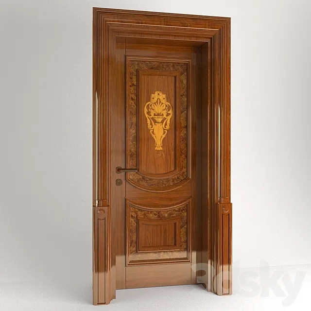 Door Luigi XVI low 3D Model