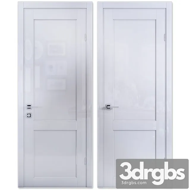 Door mezzo porte elegant 58 68 white oolong 3D Model Free