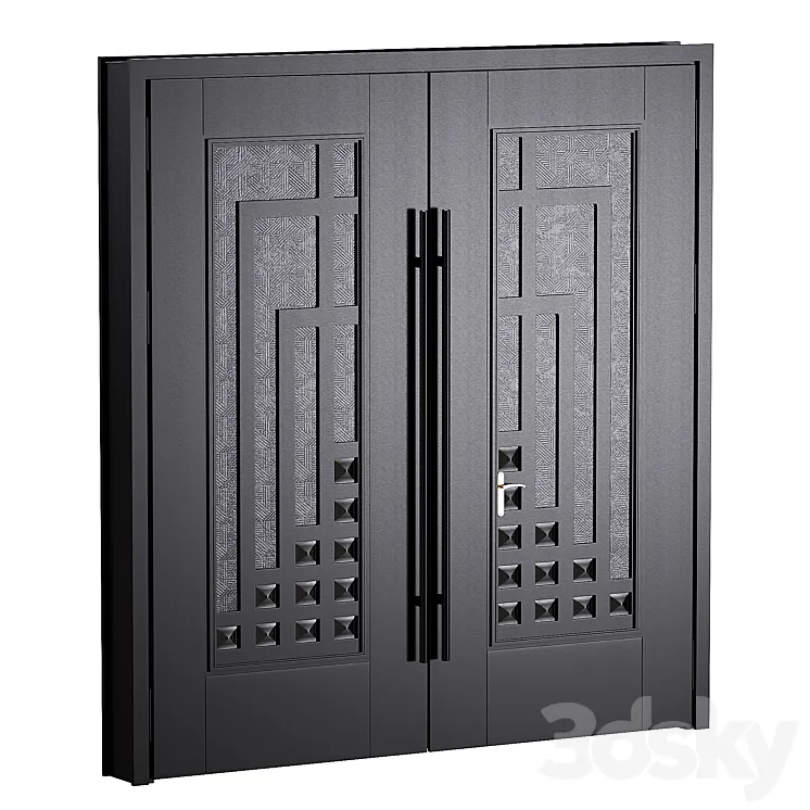 Door Modern house 01 - Gate 3D Model Free