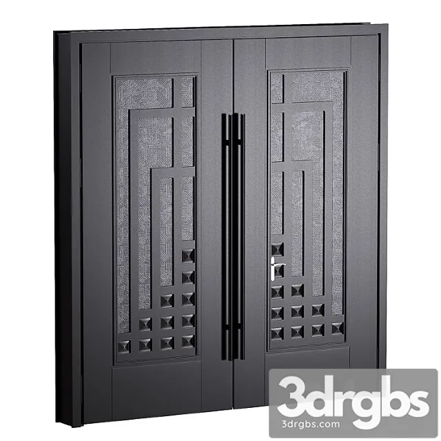 Door Modern House 01 Vorota 3D Model Free