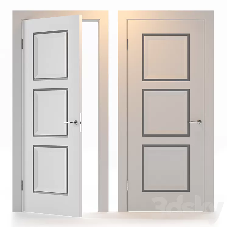 Door Neoclassic2 Elegantnie door 3D Model
