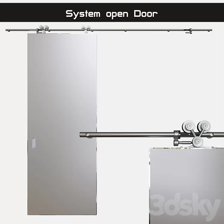 "Door opening system ""Exterus"" (sliding system)" 3D Model