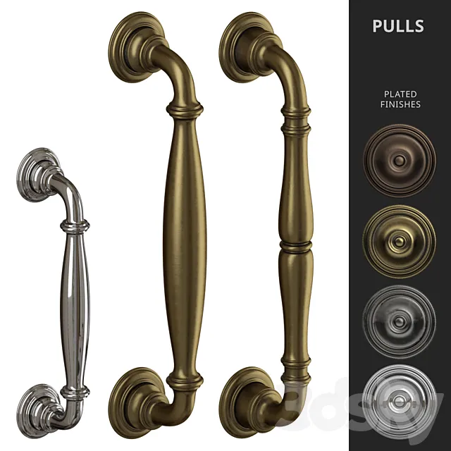 Door Pull Handles Nanz N ° 6649. 6703. 8649 3DModel