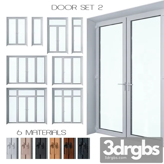 Door set 2 3D Model Free