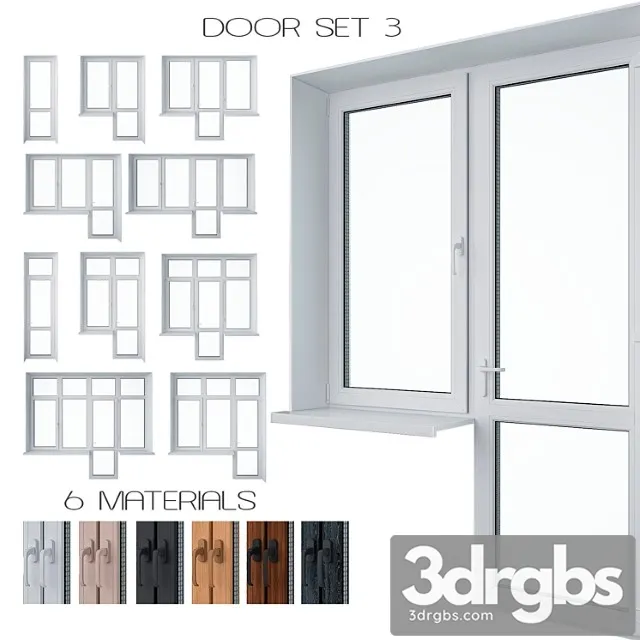 Door set 3 3D Model Free