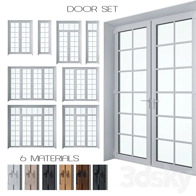 Door Set 3D Model