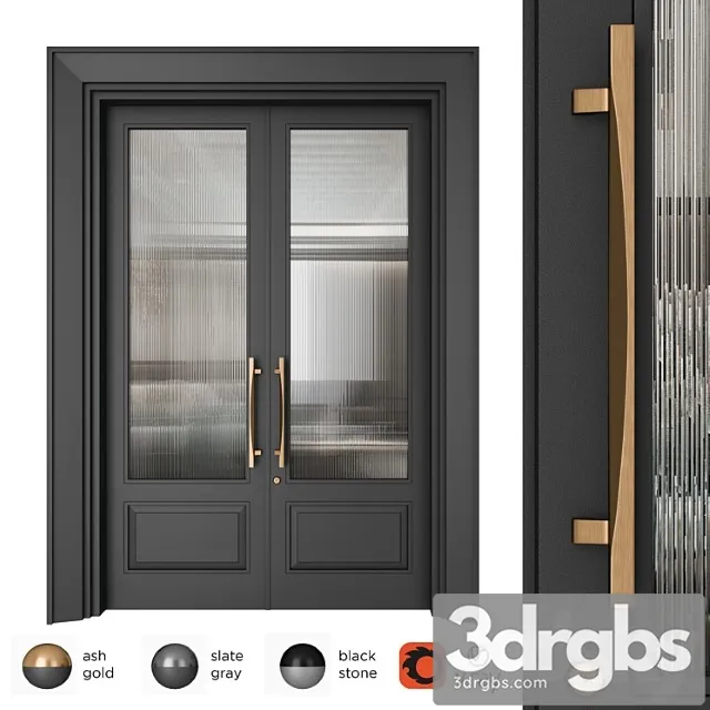 Door set elmes archism t1235 3D Model Free