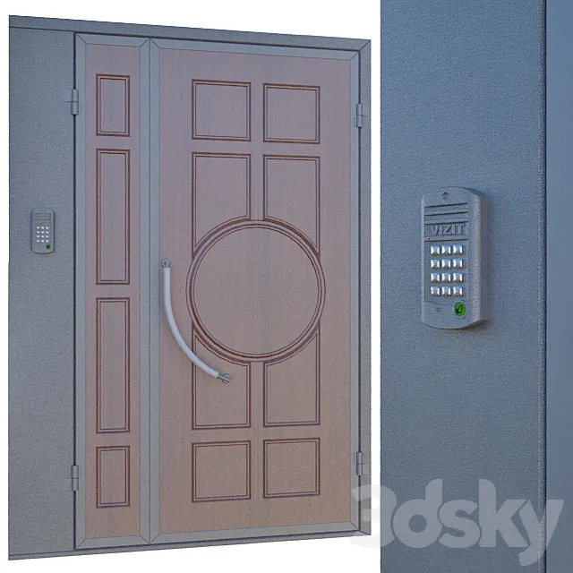 Door with intercom 3D Model
