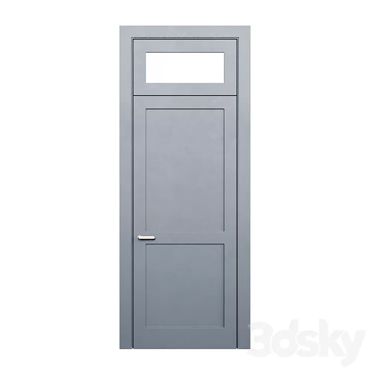 Door with transom 3D Model