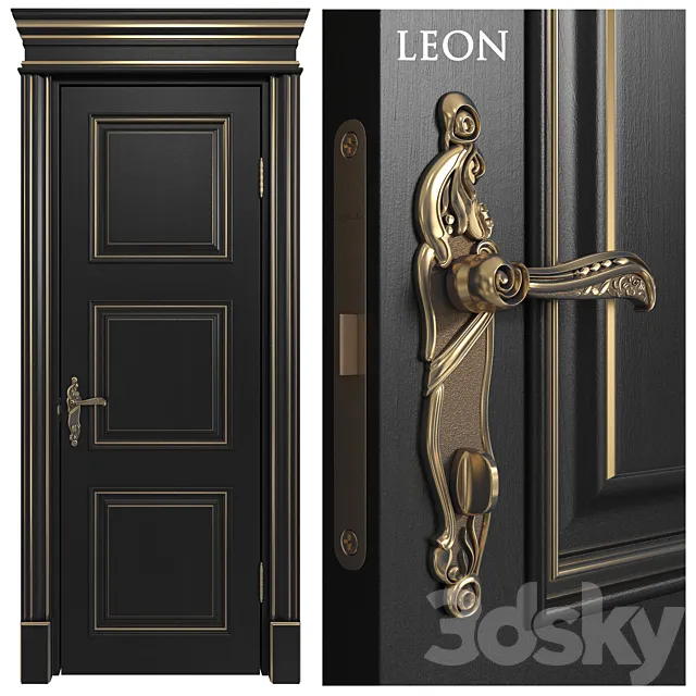 Doors Academy line Leon 4 doors part # 2 3DModel