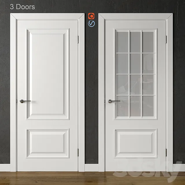 Doors Academy Piemonte White (part 2) 3D Model