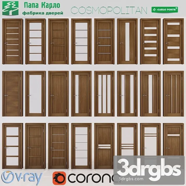 Doors Cosmopolitan Papa Carlo Ch 1 2 3D Model Free
