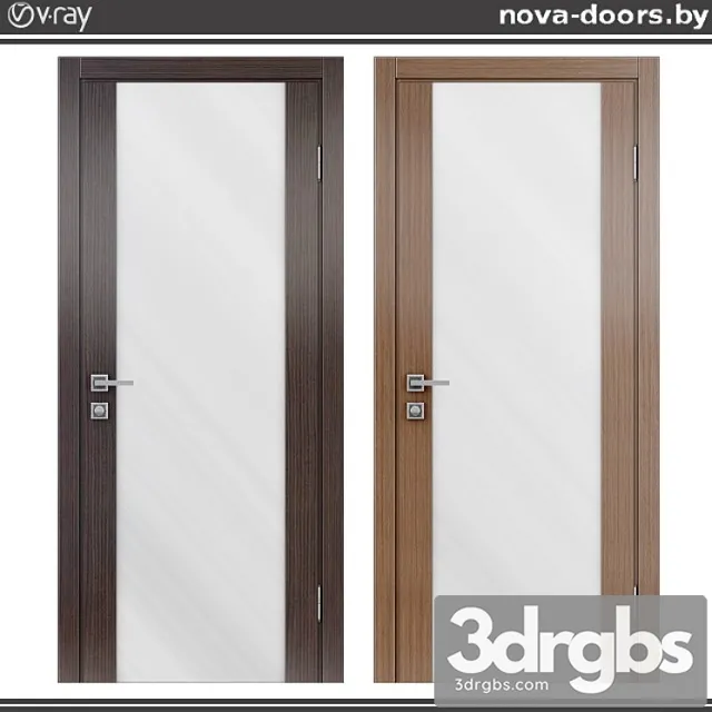 Doors Dominica Ecoveneer 200 Oak Gray 200 Walnut Vela 3D Model Free