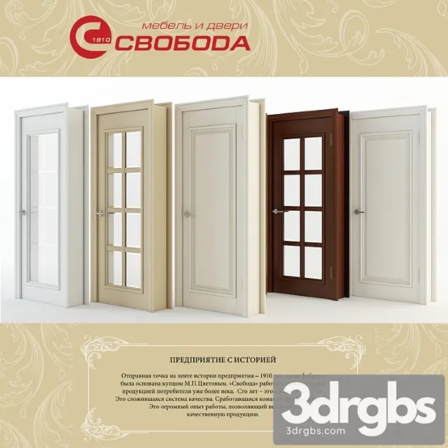 Doors Factory Svoboda Kolliektsia Eletti Mod 303 3D Model Free