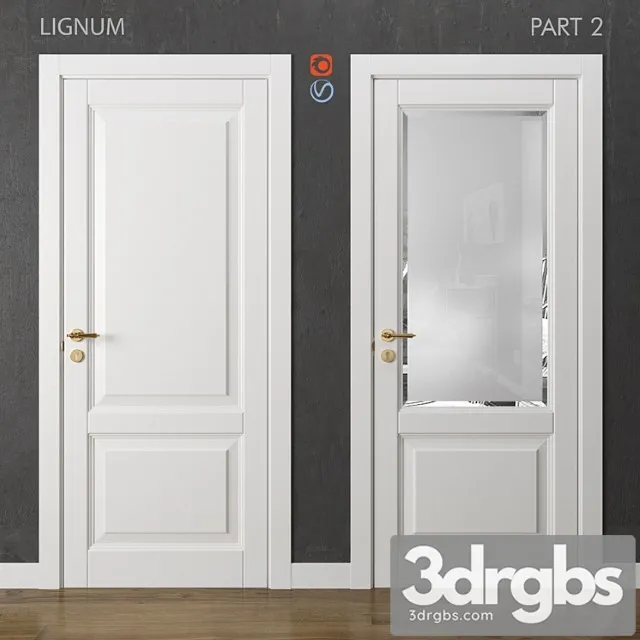 Doors Lignum Volkhovets Part 2 White 3D Model Free