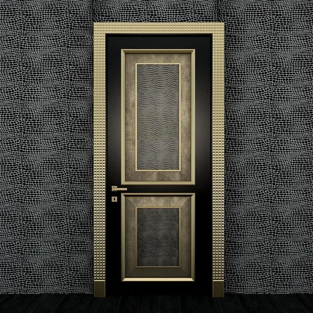Doors metal wood classic 3D Model