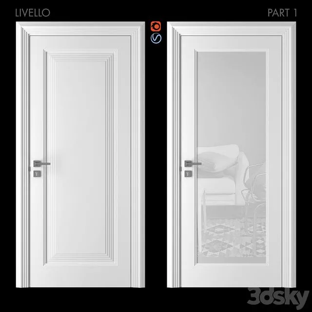 Doors of Academy LIVELLO part 1 3D Model