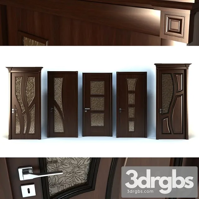 Doors Set 42 3D Model Free