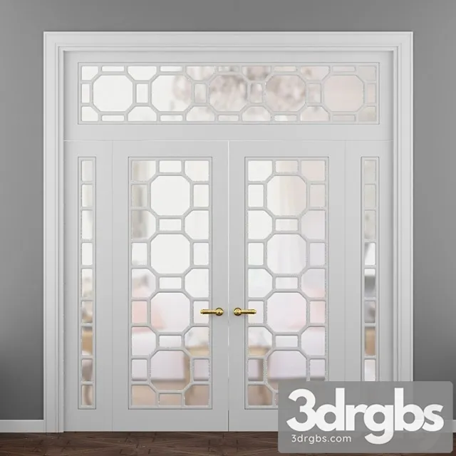 Doors turin onyx double doors 3D Model Free