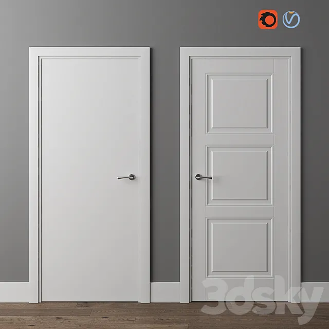 Doors Union Riviera p (flat) and 126p 3D Model