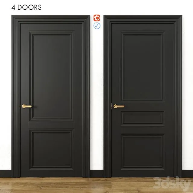 Doors Volhovets Centro part 2 3D Model