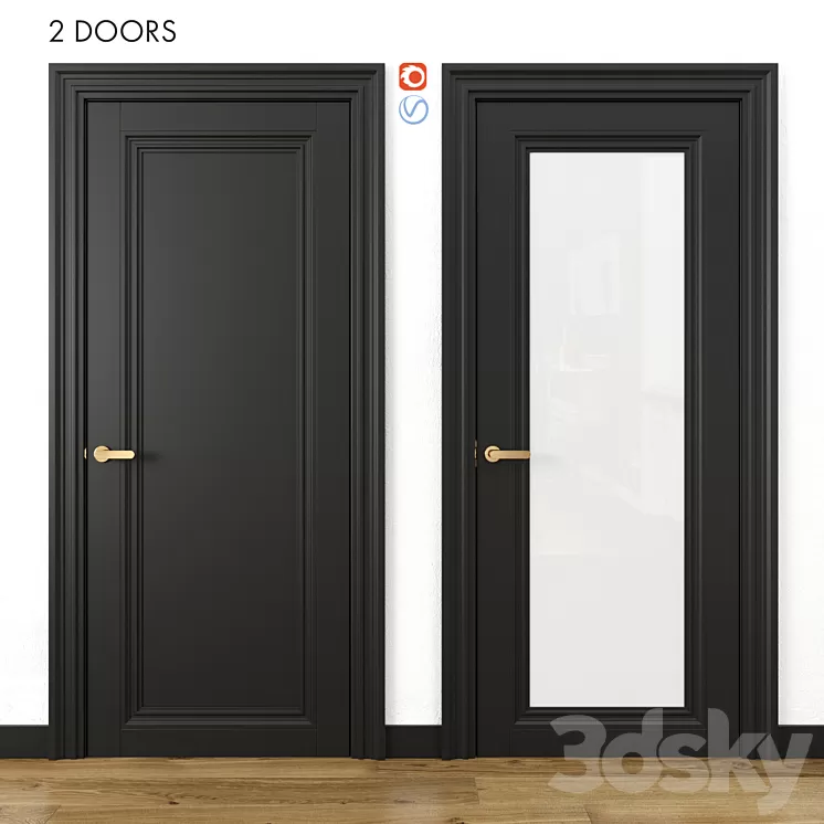 Doors Volhovets Centro part 4 3D Model